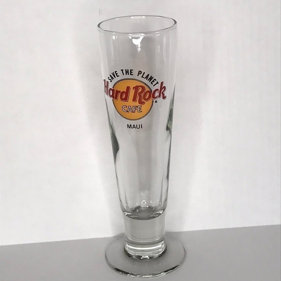 HARD ROCK CAFE MAUI PILSNER GLASS - Picture 1 of 4